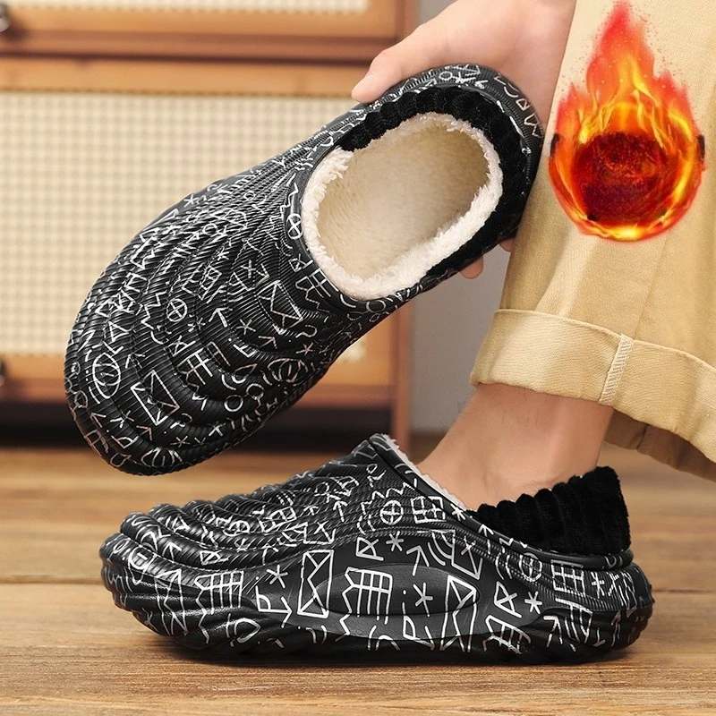 Mens Plush Clogs Wi… - image