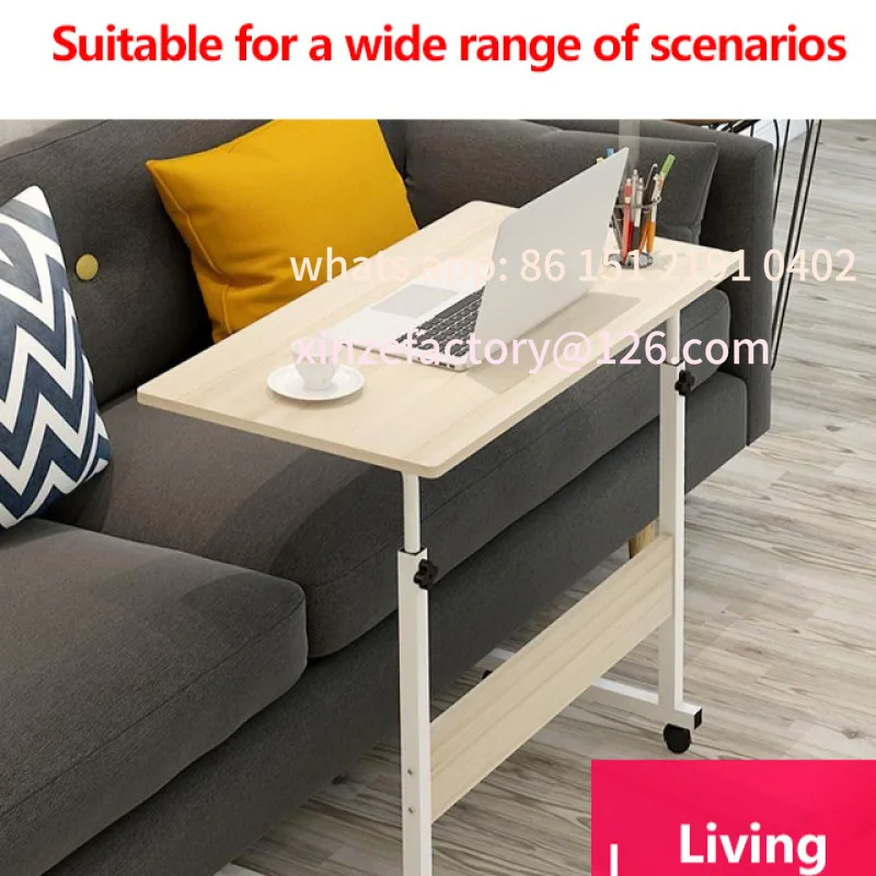 Customizable Portable Movable Bedside Table Adjustable Lift Nightstand Lazy Desk for Bedroom Home