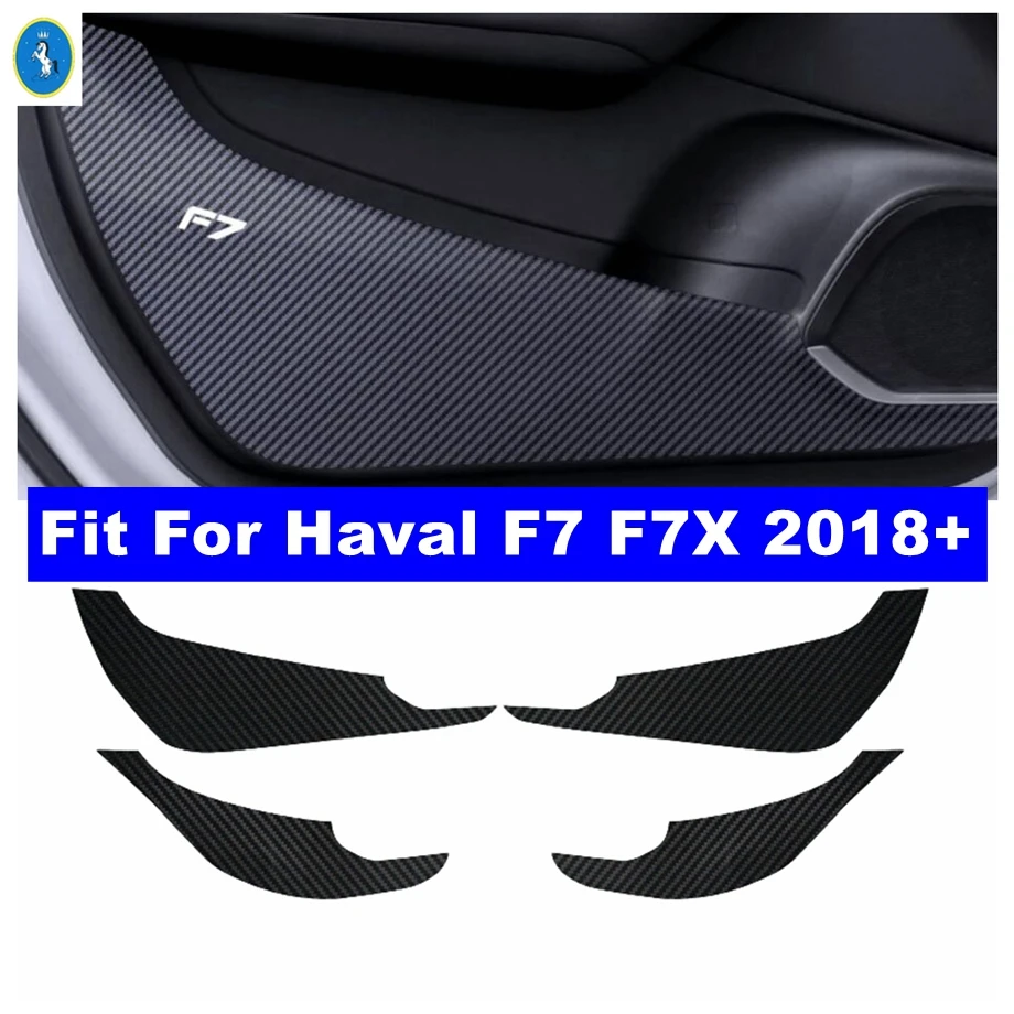 

Door Anti-kick Sticker Storage Box Anti-dirty Pad Scratchproof Film Protect Carbon Fiber Stickers For Haval F7 F7X 2018 - 2022