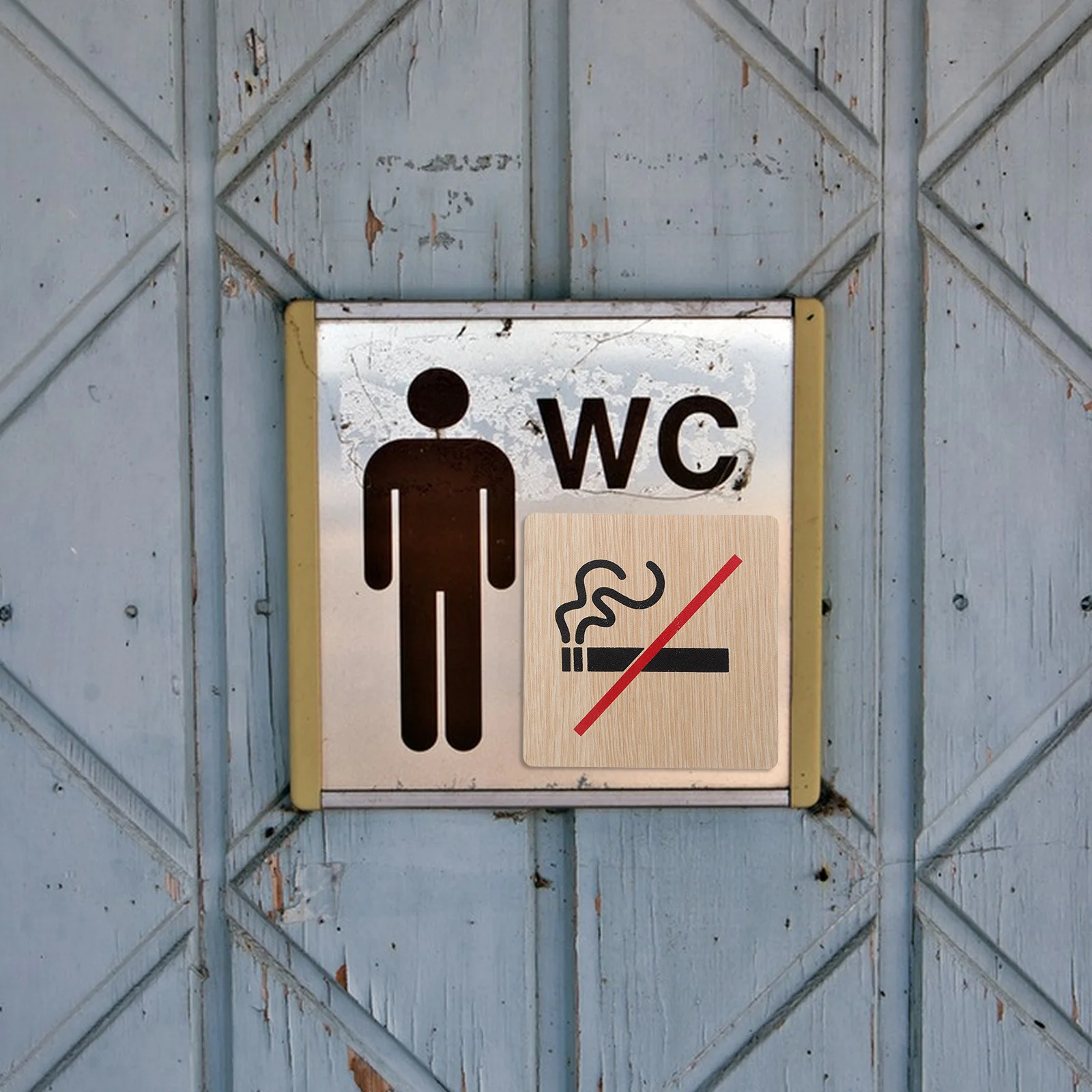 

2Pcs Wooden No Smoking Signs Rustic Vintage Decorative No Smoking Table Signs for Business Office Restaurant Hotel Indoor