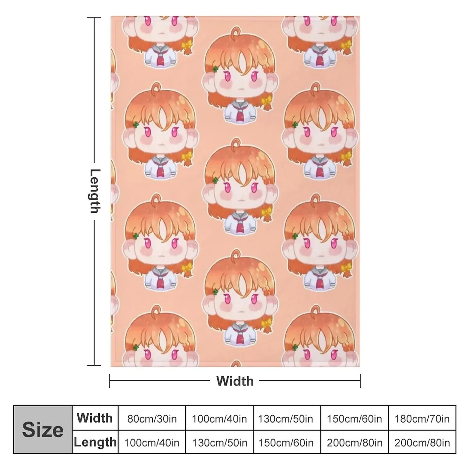 Love Live sunshine!! - Chika Takami Throw Blanket manga Quilt Cute warm winter Blankets