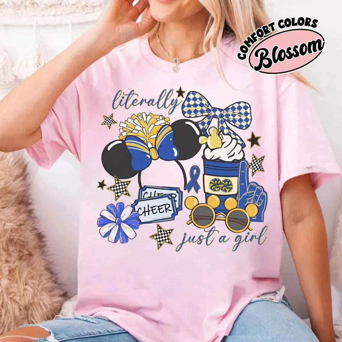 

The 2026 Disney Cheerleading Competition Shirt, WDW Cheerleading and Dance Champion, Peak Champion, Is Truly Just A Girl