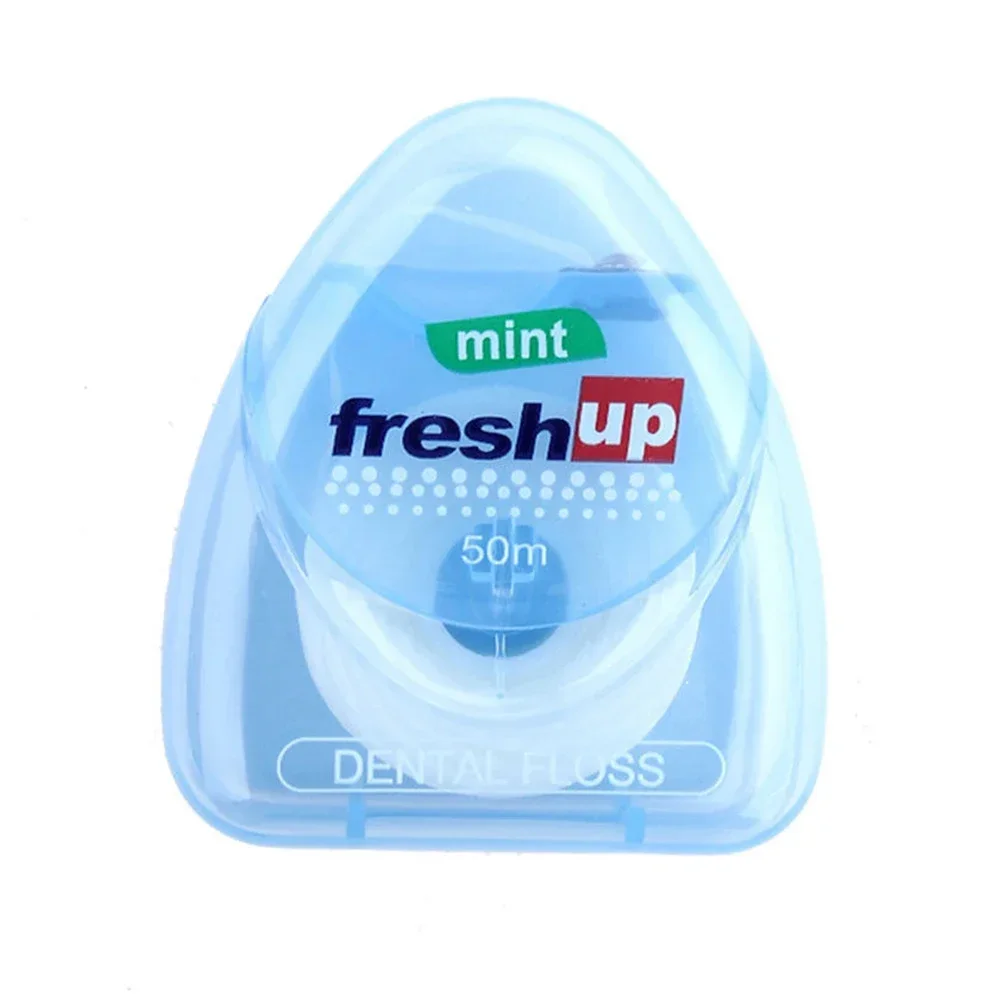 50m Mint Flash Up Dental Floss Peppermint Flavor Interdental Brush Toothpicks Floss Teeth Clean Oral Hygiene Teeth Cleaning