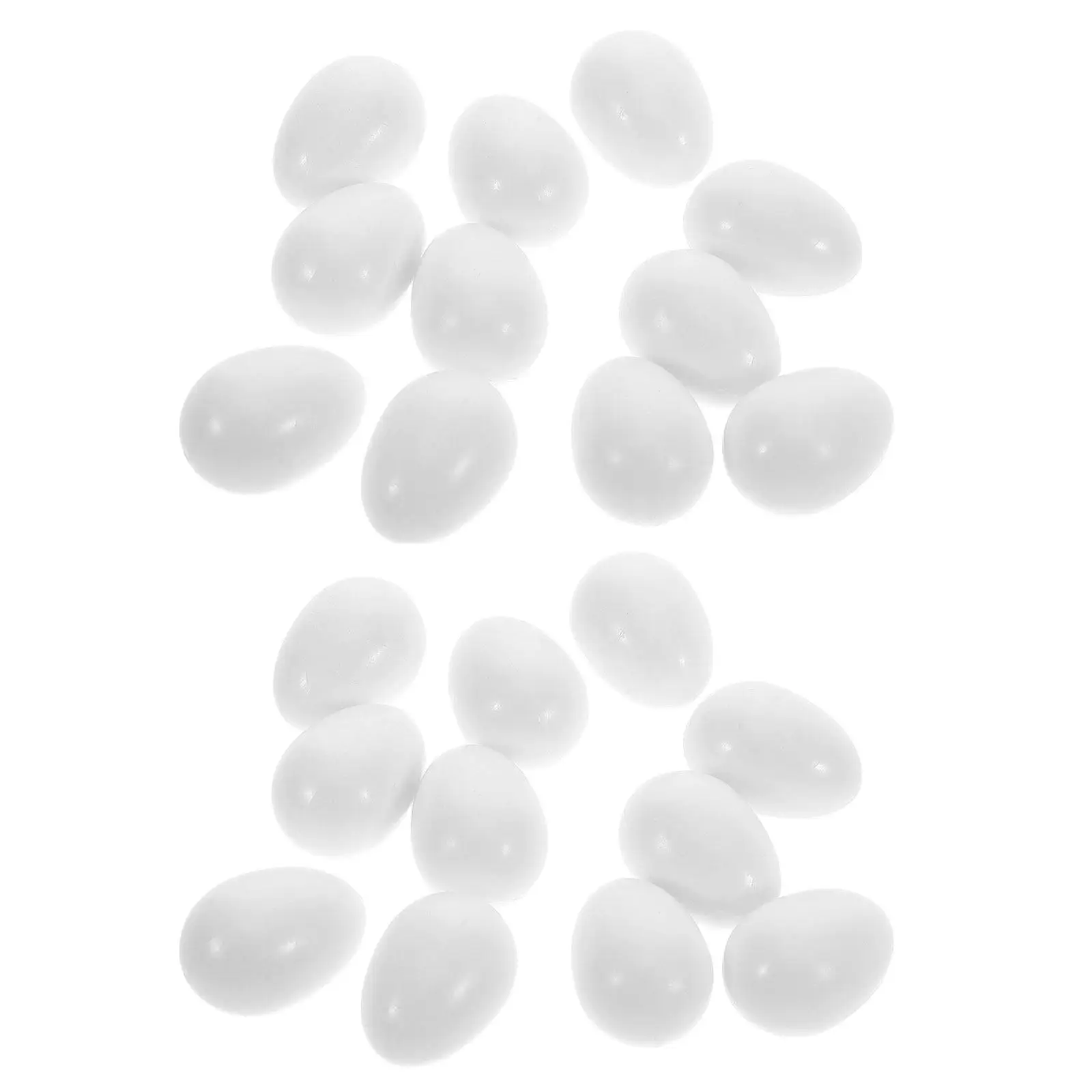 22Pcs White Realistic Plastic Bird Eggs Dummy Bird Eggs for Parrot Cockatiel Lovebird Nesting Box Breeding Supplies Brooding