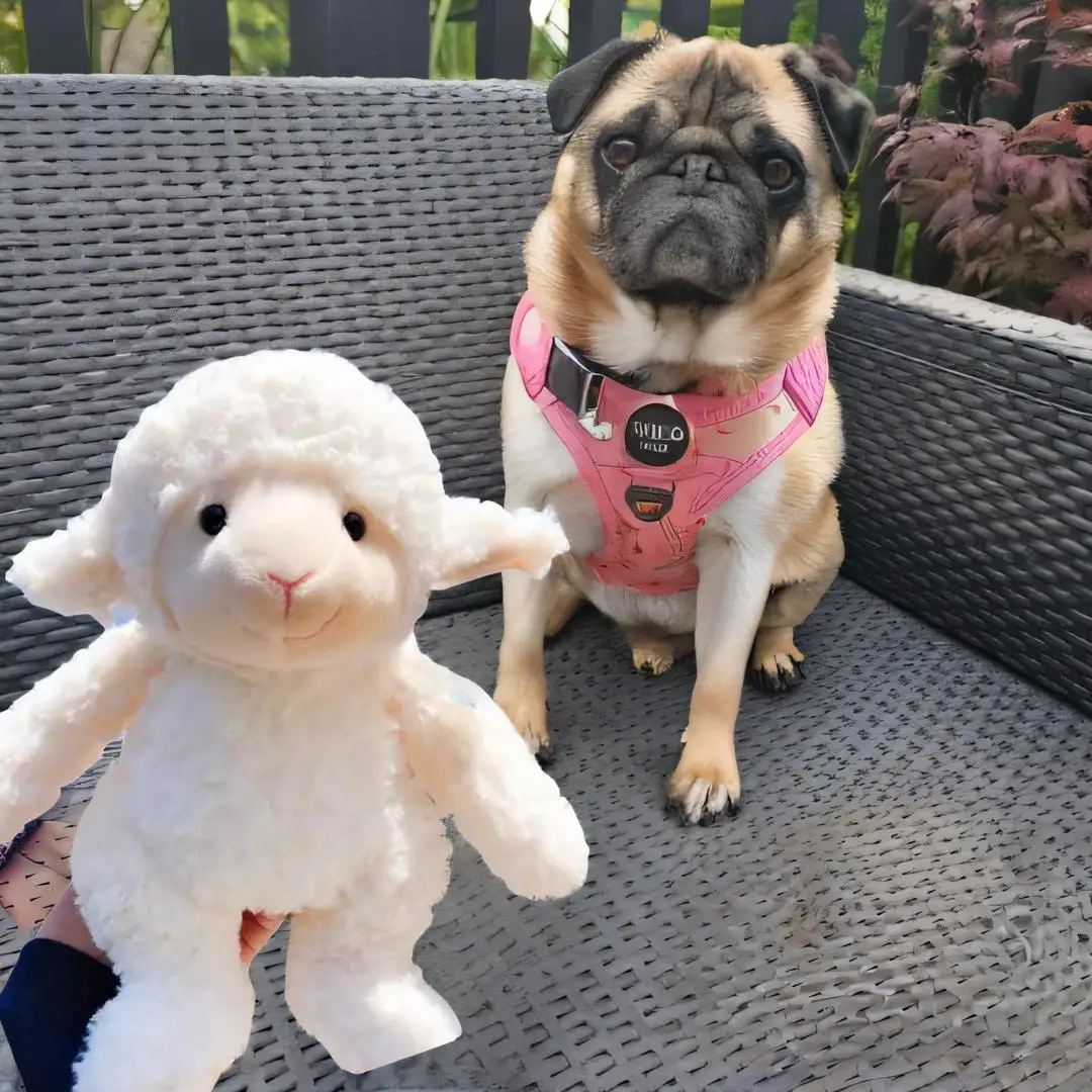 Lovely plush lamb toys for pet plush animal sheep toys for dogs playing for S M L dogs