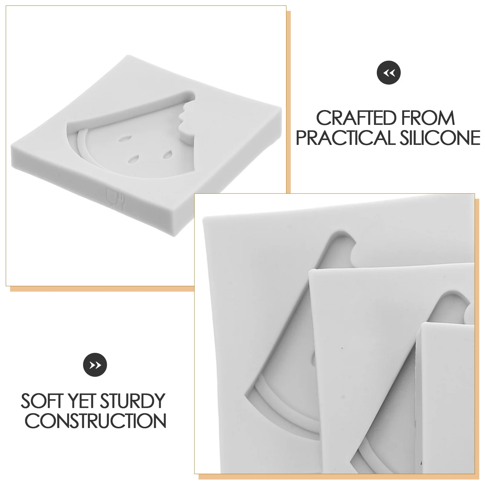 แม่พิมพ์ซิลิโคนรูปผลไม้ 6 ชิ้น ลายแตงโม สำหรับทำช็อกโกแลต ลูกอม ตกแต่งเค้ก และทำเยลลี่