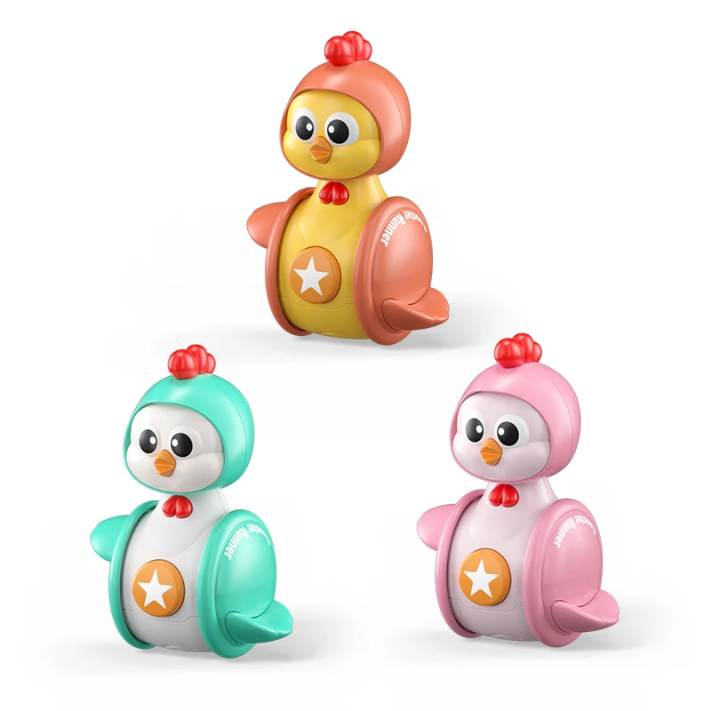 Cute and Fun Chicken Gliding Tumbler Baby Toy Baby Puzzle Early Education 3-6-9 Months Old Children\'s Toys