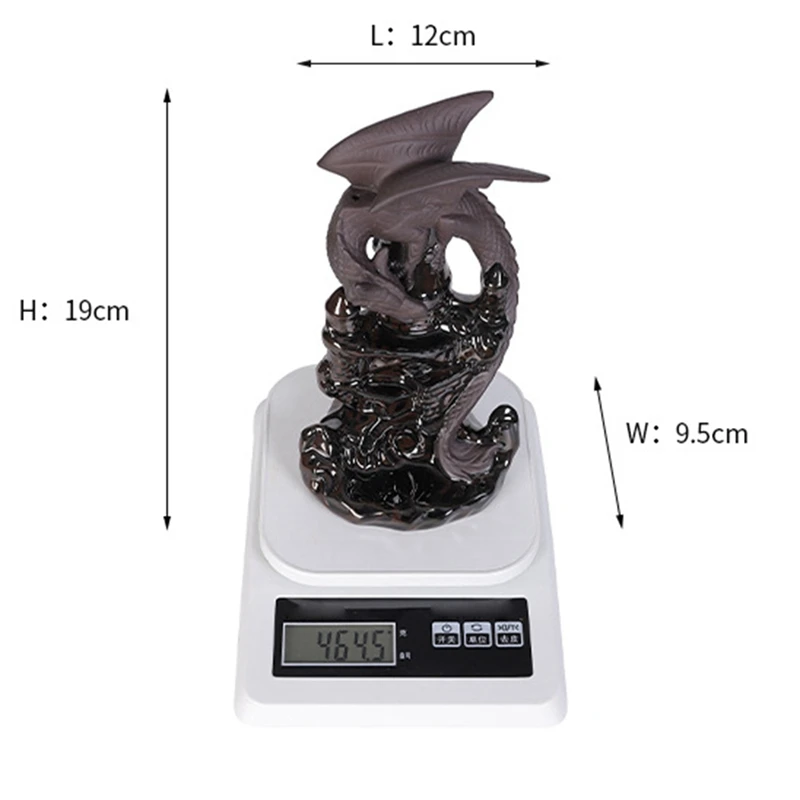 Incense Waterfall Incense Burner Ceramic Dragon Decorative Game Mixed Incense Cone Waterfall Smoking Room Decor