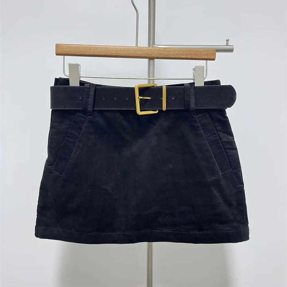 تنورة قصيرة نسائية صيفية موديل 2025 مع حزام، جاهزة، عالية الخصر، طراز Y2K، موضة جديدة، جودة عالية، تنورة متعددة الاستخدامات #3