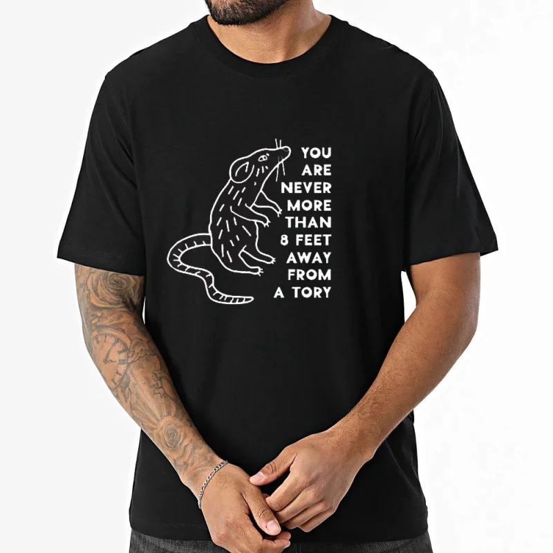 

Funny anti tory T shirt 100% cotton printed Birthday Gift Tee for man 0116 All size Tops Humor Graphic Clothes Cool present