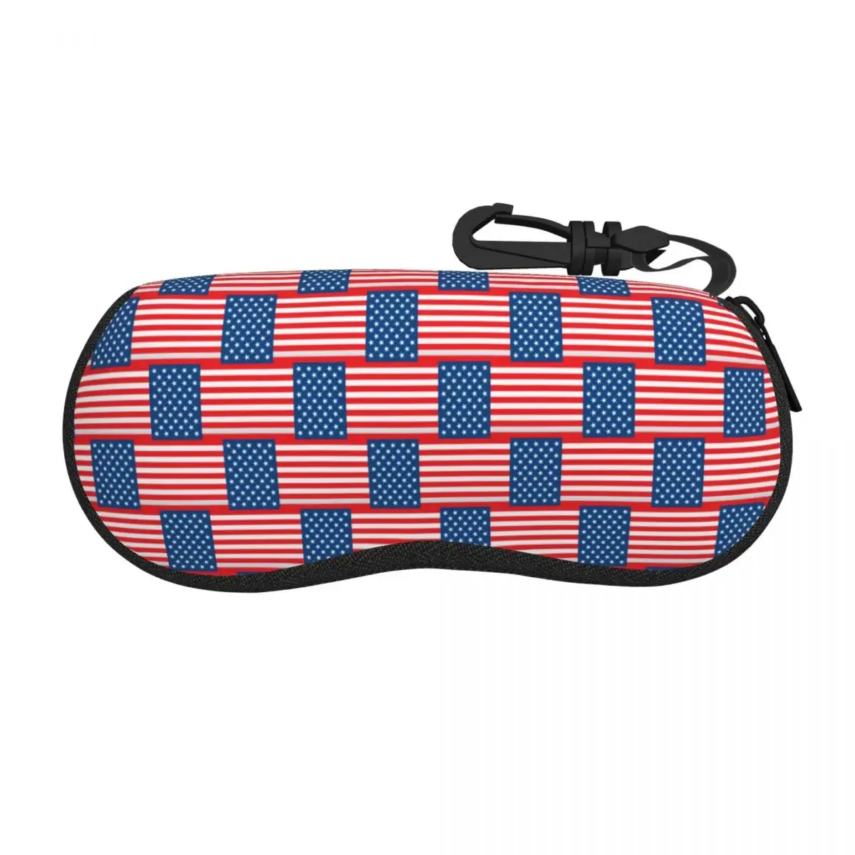 Custom American Flag Happy Fourth Of July USA Gifts Shell Glasses Case Unisex Fashion Eyeglasses Case Sunglasses Protector Box