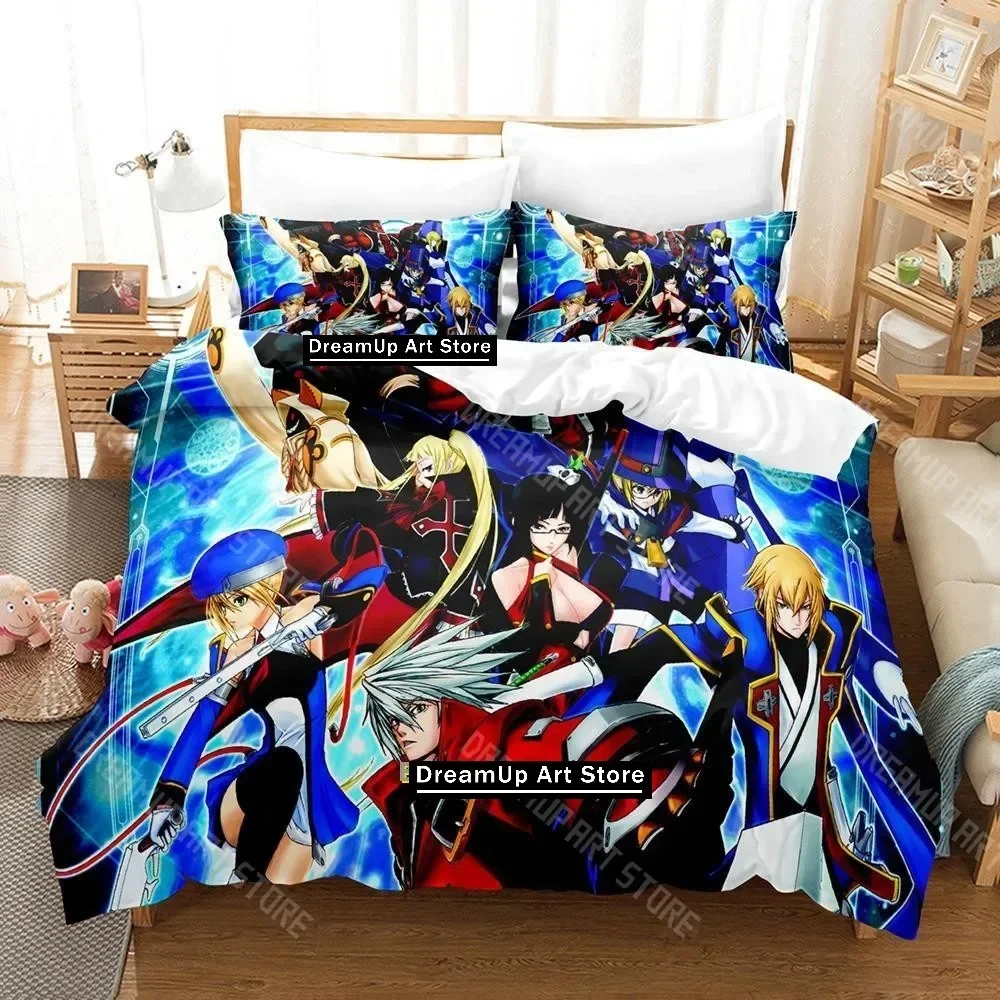 

3D Print Blazblue Bedding Set Single Twin Full Queen King Size Bed Set Adult Kid Bedroom Duvetcover Sets 3D Print Anime Bed