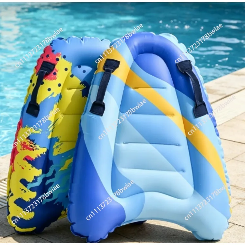 Printed Inflatable Surfboard Lightweight Safe Floating Surfboard with Handles Folding Surfing Body Board Summer