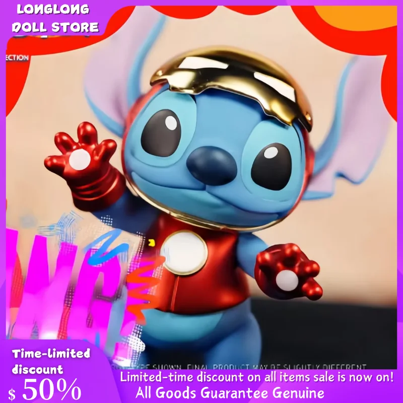 

In Stock Hot Toys Stitch Series Blind Box - Iron Man Spider-Man & Venom Mini Pvc Figures Cute Collectible Toy For Boy And Girl