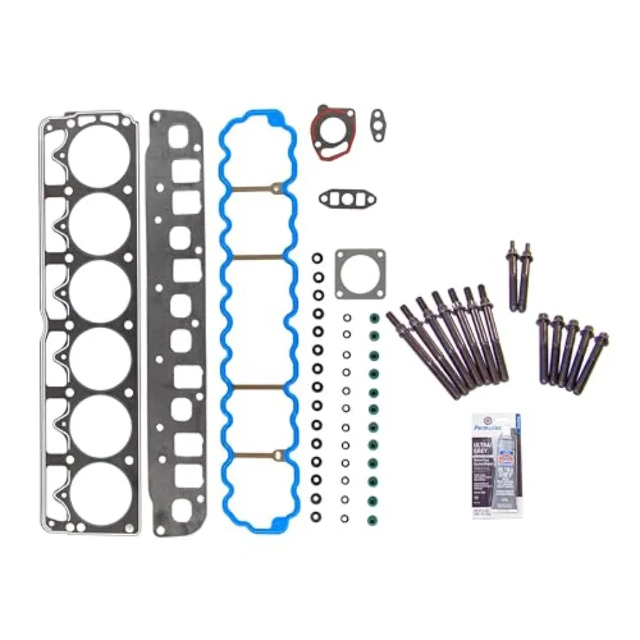 CPWK38 Head Gasket Set with Head Bolt Kit for 9698 Jeep Cherokee 4.0L L6 OHV 12v 242 Cu. in VIN S Engine HighPerformance Sealin