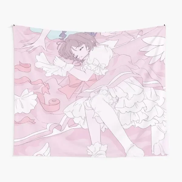 Cardcaptor Sakura Magical Sweet Dreams  Tapestry Living Yoga Colored Printed Decoration Travel Blanket Beautiful Room Hanging