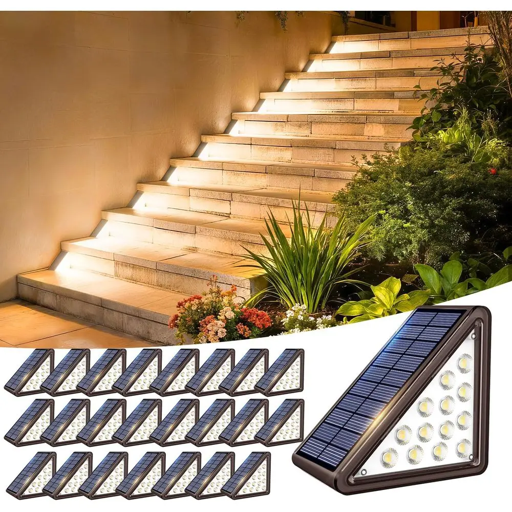 

Коричневые уличные светильники для ступеней, светильники для террасы, уличные светильники с питанием от сети, водонепроницаемые IP65, 3000K теплый белый свет, уличные светильники для ступеней, декоративные.