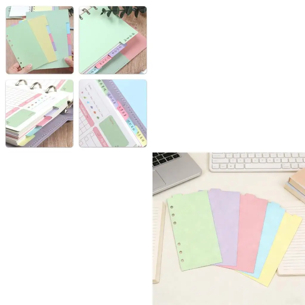  Page Dividers Set For Notebooks Journals And Office Documents Recipe Guides