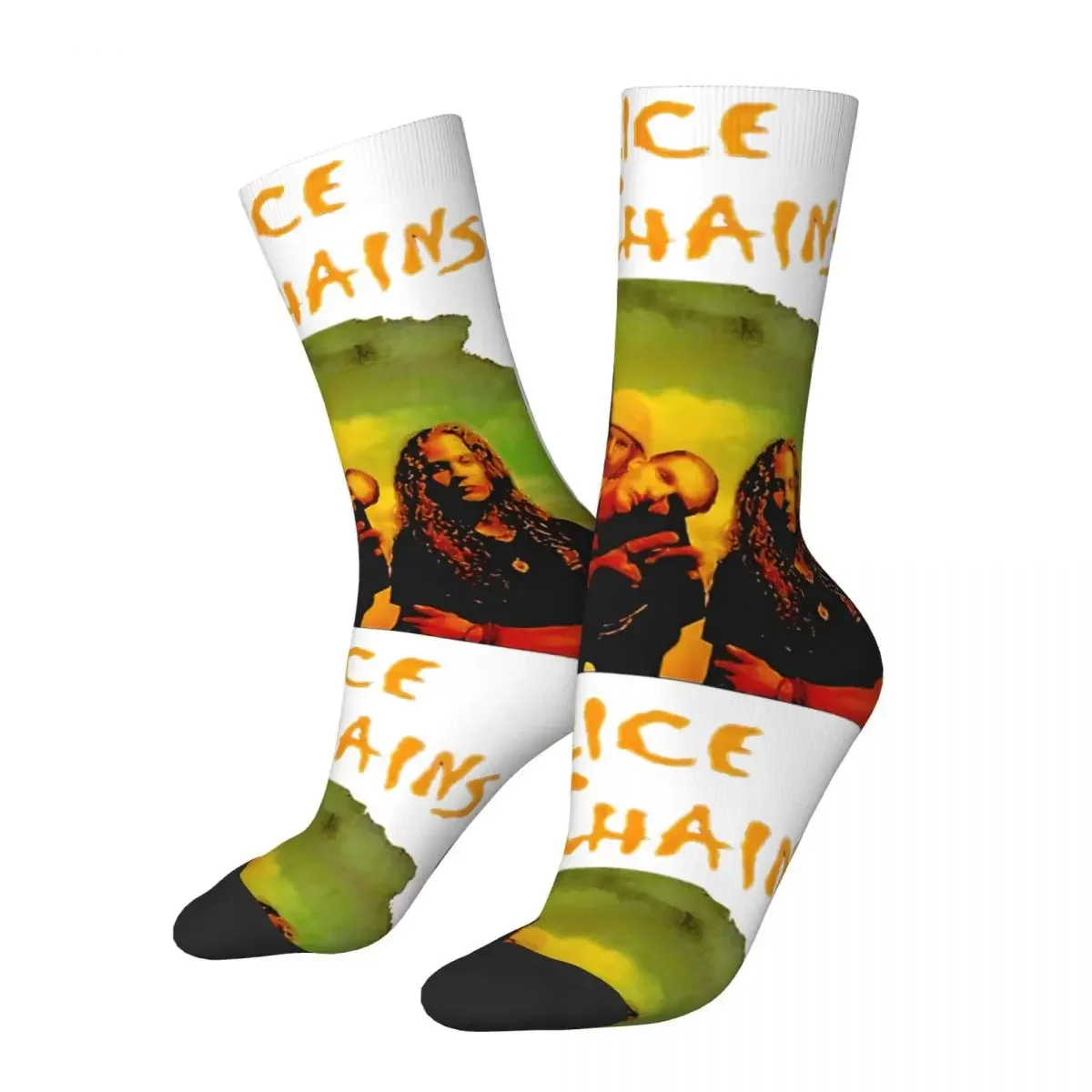 Crazy compression AIC Sticker Sock for Men Harajuku Alice In Chains Quality Pattern Crew Sock Casual