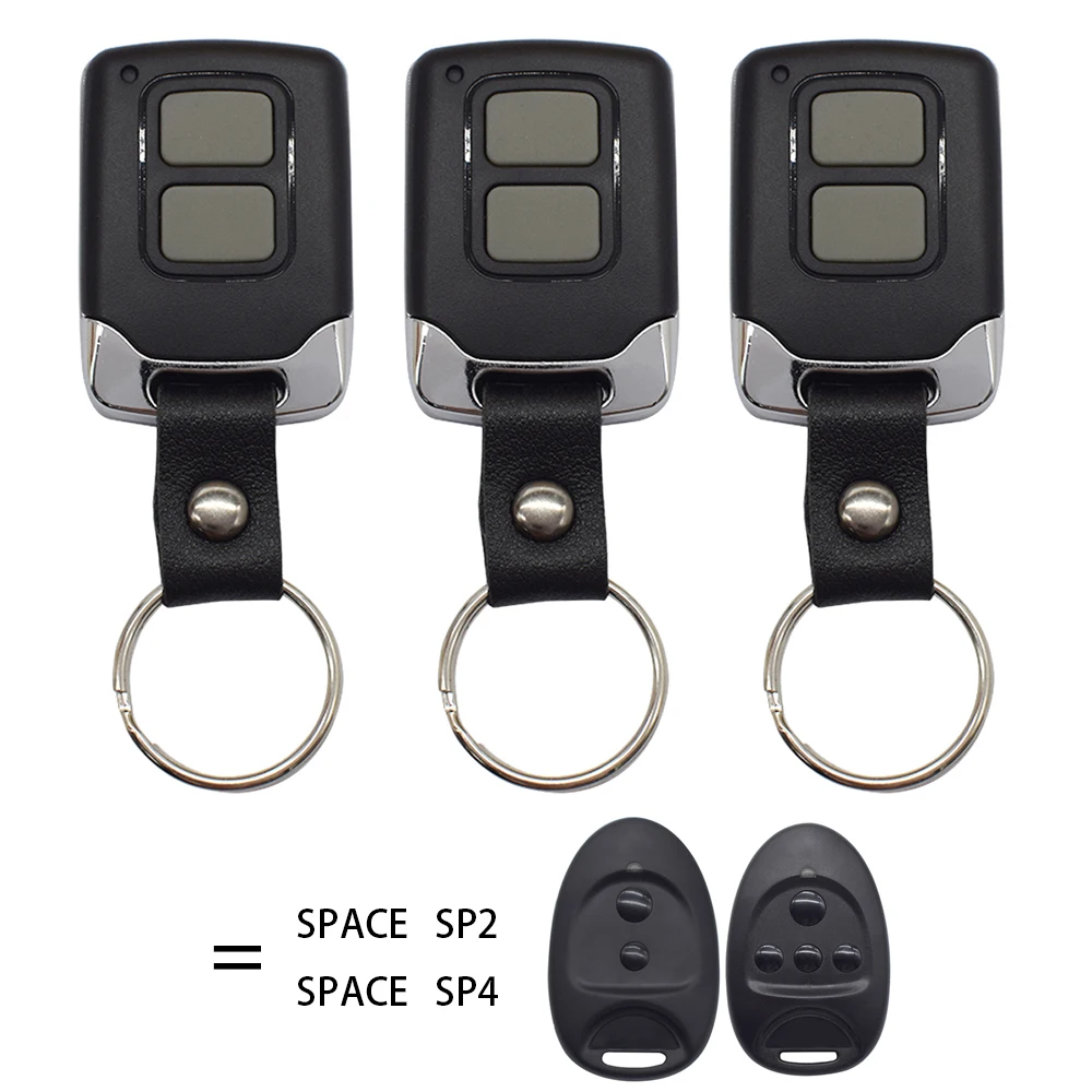 3pcs SPACE Garage Door Remote Control Compatible With SPACE SP2 SP4 433.92MHz Gate Keyfob Transmitter