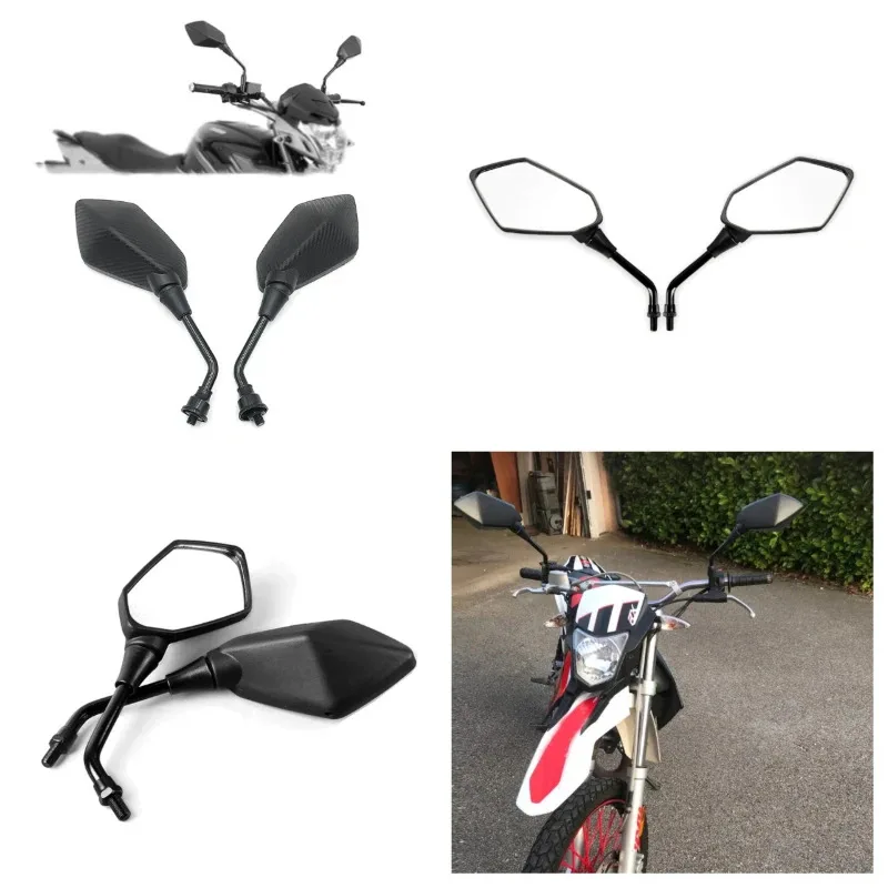 

ABS Motorcycle Rear View Mirrors 8/10MM Side Mirror For Aprilia Pegaso 650 SR 50 Tuono Yamaha Virago XSR 900 XSR700 MT 01 03 07