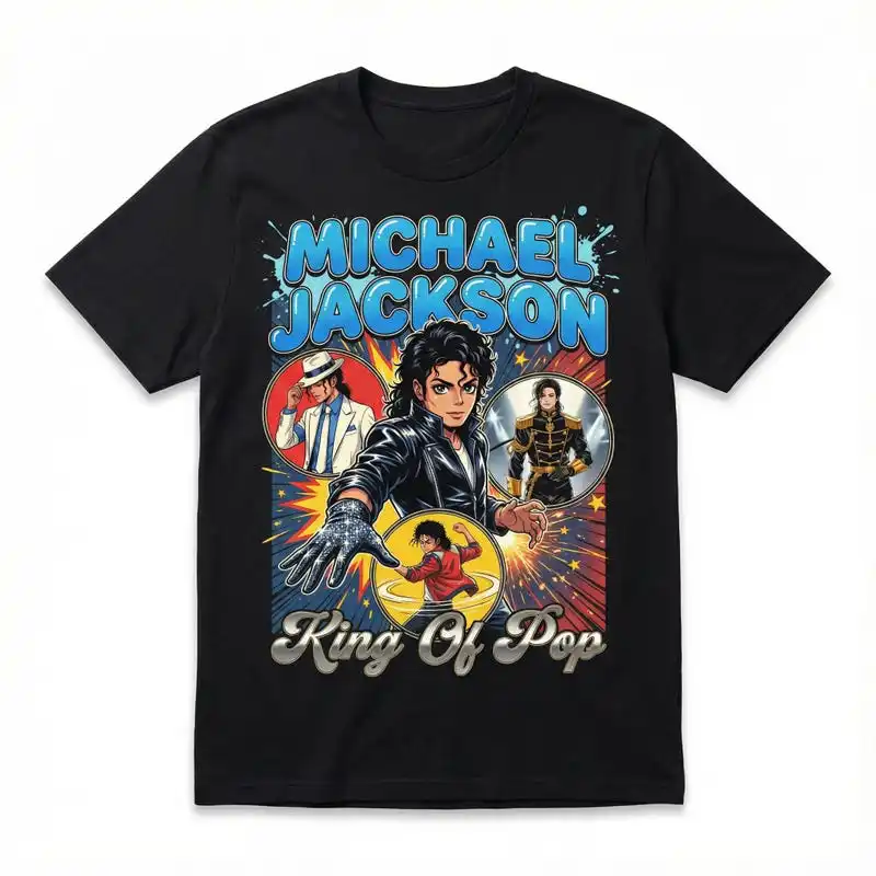 Vintage Michael Jackson Graphic Tee, 80s Concert Style