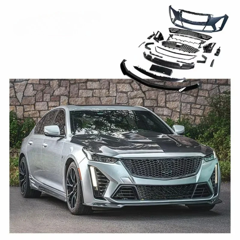 

For CT5 Upgrade V Style Blackwing Body Kit Front Bumper Front Lip Grille