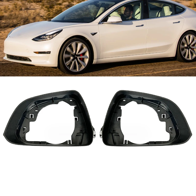 Telaio specchietto retrovisore ala porta laterale per Tesla Model 3 Model3 2018 2019 2020 2021 copertura specchietto retrovisore copertura Trim