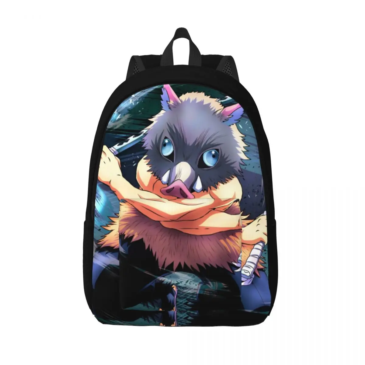 حقيبة ظهر كاجوال من Sword Maniac Inosuke للاستخدام الخارجي للطلاب والأعمال شيطان القاتل Daypack للرجال والنساء حقيبة كتف للكمبيوتر المحمول