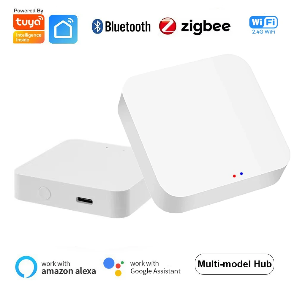 Tuya Smart LifeAPP Multi-mode Gateway ZigBee Bluetooth Wireless Hub Remote Controller Bridge Voice Control Via Alexa Google Home