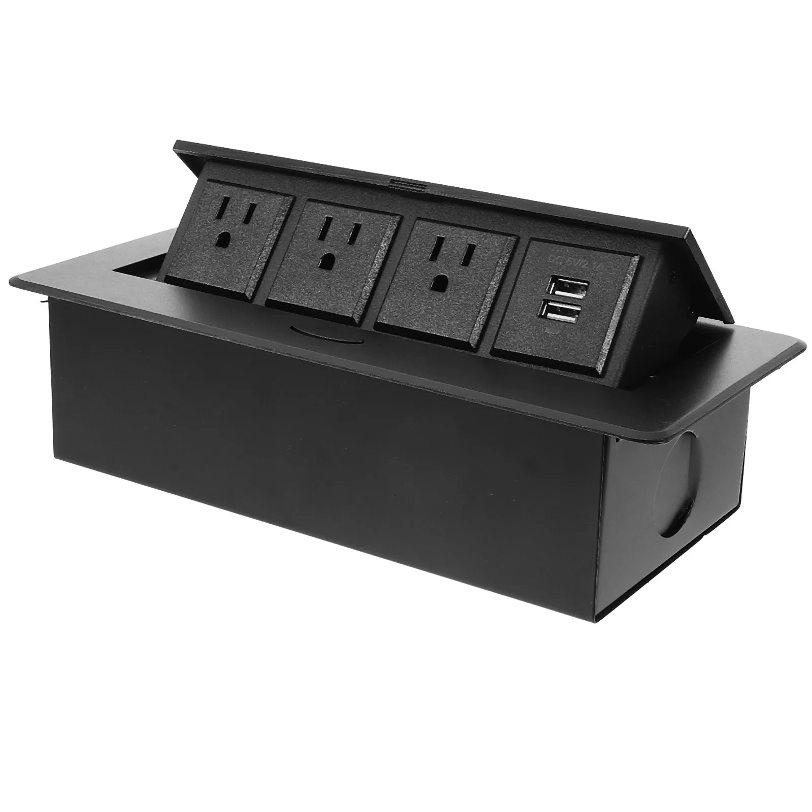 3 Standard Usb Socket 3 Outlets 2 Usb Ports Space Saving Desktop Power Charger For Office Home Multi Functional Plug
