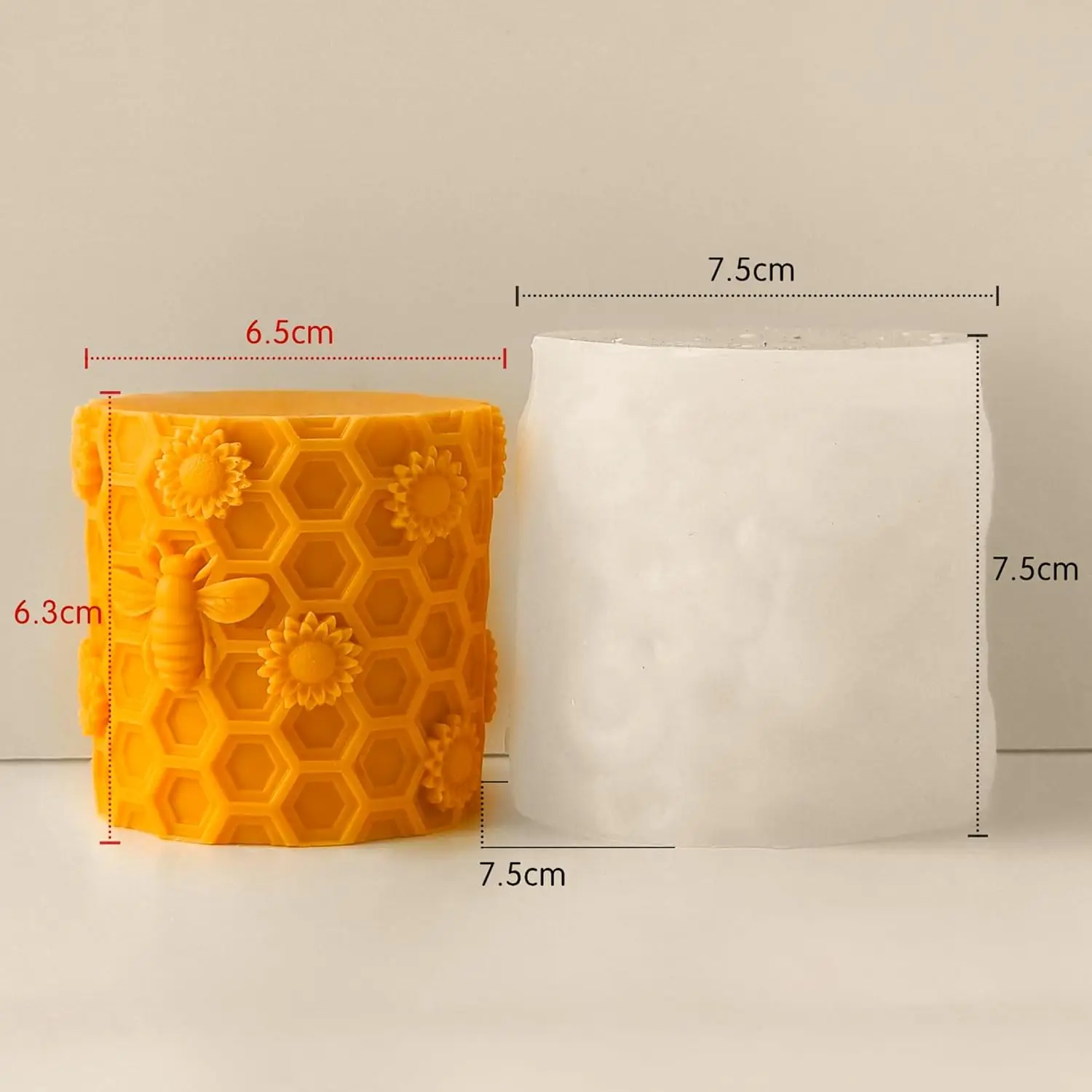 3D Honeycomb Silicone Mold Bee Beehive Forms Mould for Resin Casting Candle Makingoap Wax Hives shaped Diy Gift Supplies Tool