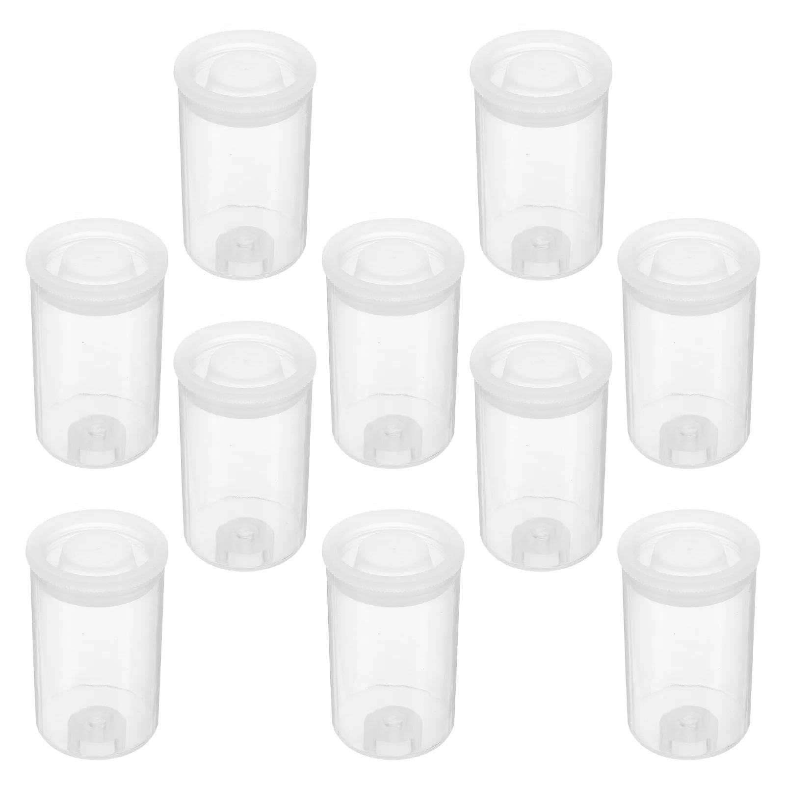 30 stücke Kunststoff Film Lagerung Box Tragbare Angeln Locken Container Für Rolle Film Köder Schmuck Organizer Zylinder Fall