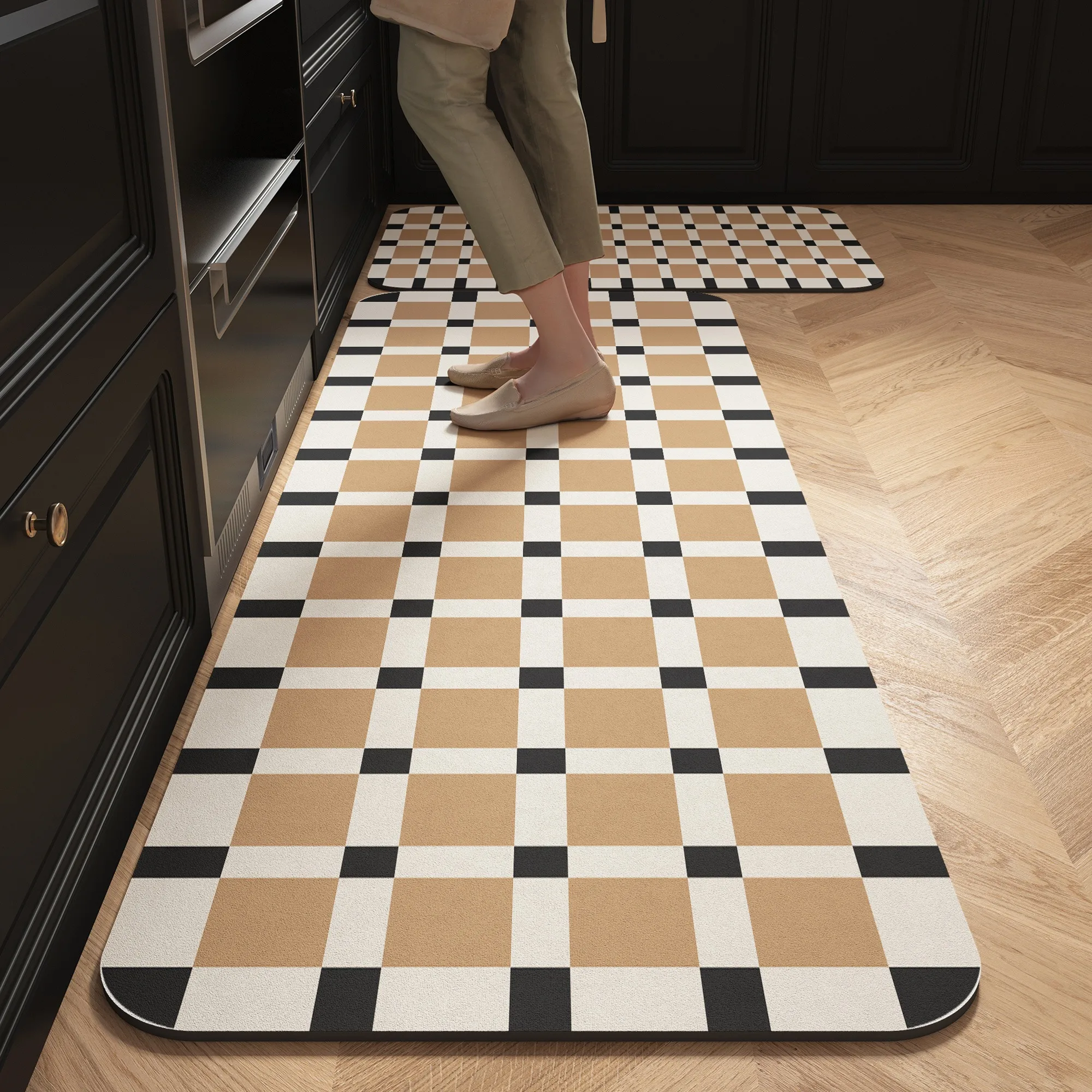 

Rugs for Kitchen Floor Mat PVC Leather Foot Mats Home Waterproof Non-slip Oil-proof Rug Balcony Bathroom Carpet 러그 Ковер Tapis