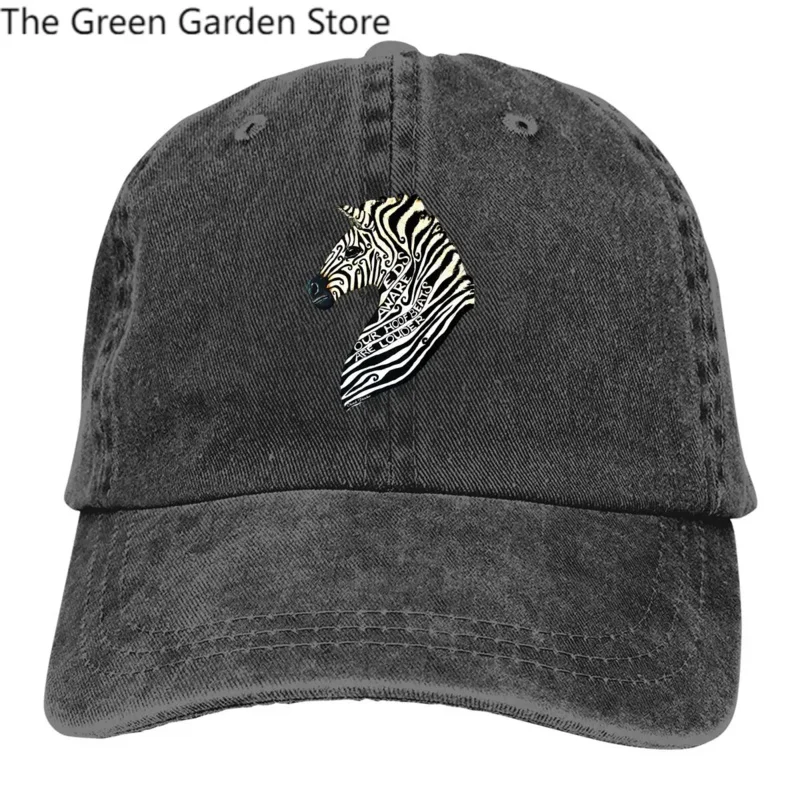 Pure Color Dad Hats Ehlers Danlos Men's Hat Sun Visor Baseball Caps Zebra Animal Peaked Cap