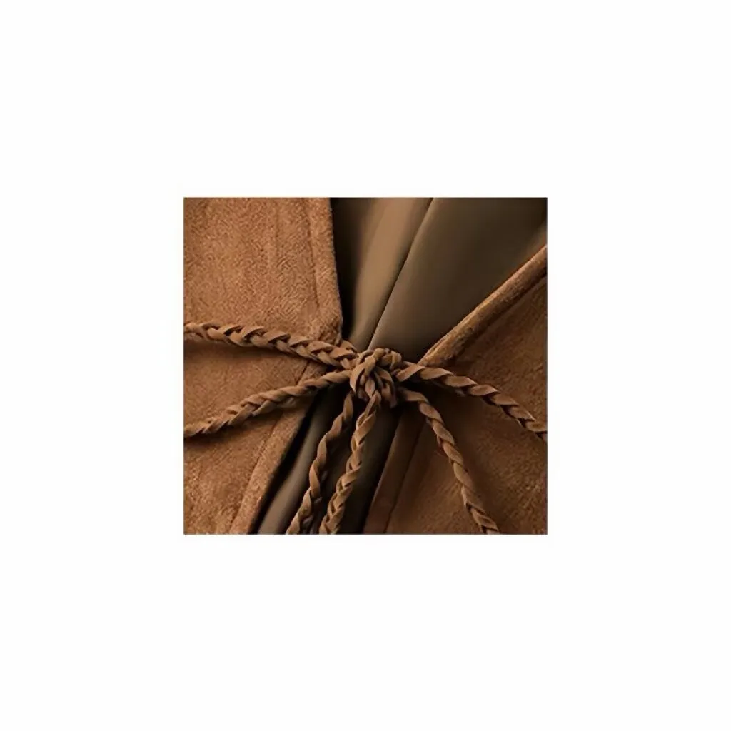 Womens Waistcoat Lace up Brown Vest