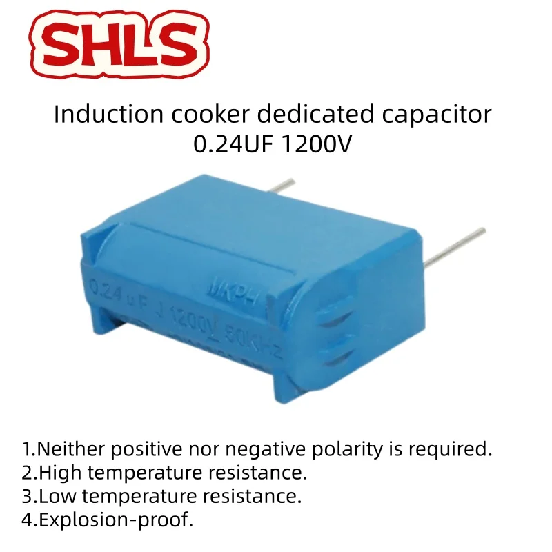 MKP-X2 Capacitor 0.24uF-10uF for Induction Cooker, 275V-1200V Metallized Polypropylene Film Resonant & Filter Capacitor