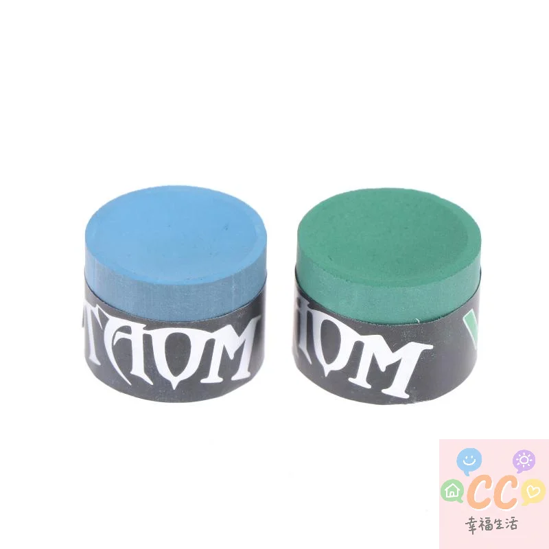 NUOVO 1 pezzo di gesso da biliardo professionale 1 pezzo, polvere ad alto impugnatura con custodia, gesso antiscivolo con punta per stecca per snooker e allenamento in piscina