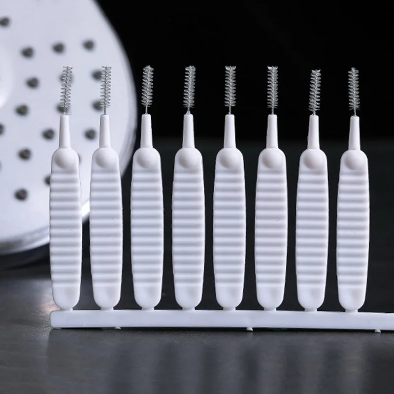 10-500PCS Shower Cleaning Brush Bathroom Micro Nylon Brush Nozzle Anti-blocking Cleaning Tools Bathroom Accessories