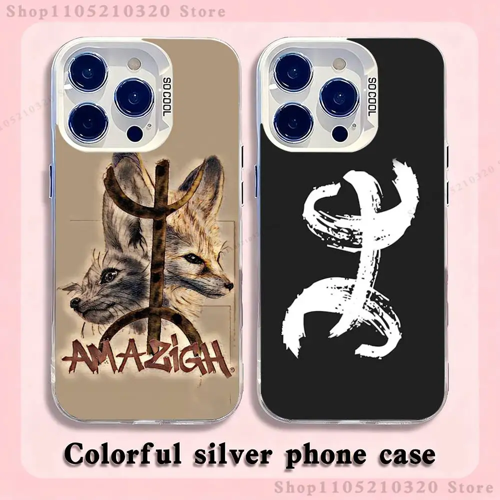 

Flag A-Amazigh B-Berber Phone Case For iPhone 17,16,15,14,13,12,11,Pro,Max,Plus,Mini,XS,SE Anti Fall White Matte Hard Bumper