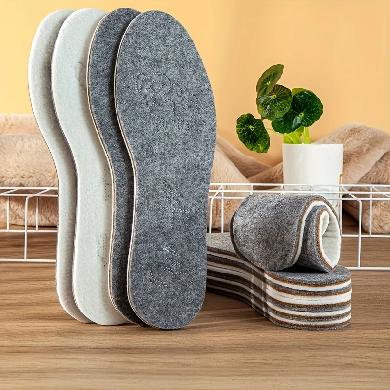 1 زوج الشتاء النعال الحرارية للأحذية الرجال النساء مريحة الجلد ودية وسادة مريحة رشاقته تنفس قدم الرعاية نعل #4