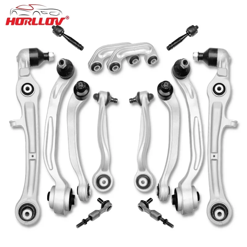 14PCS Front upper lower Suspension Control Arm Kit for Audi A6 C6 A6L 4F2 4FH 4F5 2004-2012 for Bentley Continental Flying Spur