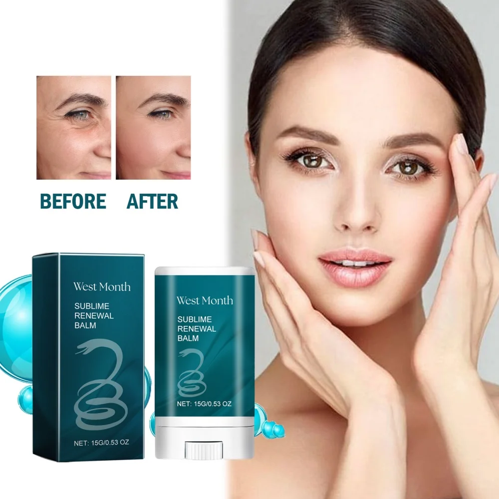 

Snake collagen stick - instant fine line remover, pore shrinking agent and firming face cream deep moisturizing and rejuvenating