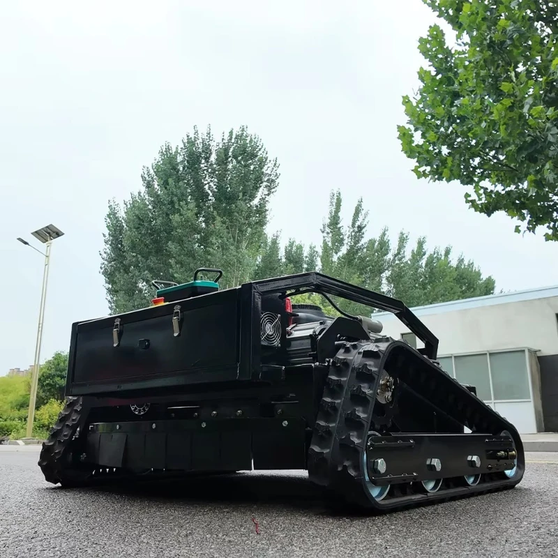 جزازة العشب المجنزرة RC، روبوت أوراق العشب، قاطعة لسرعة جزازة المنحدرات الشديدة 5 كم/ساعة، مناسبة للحدائق