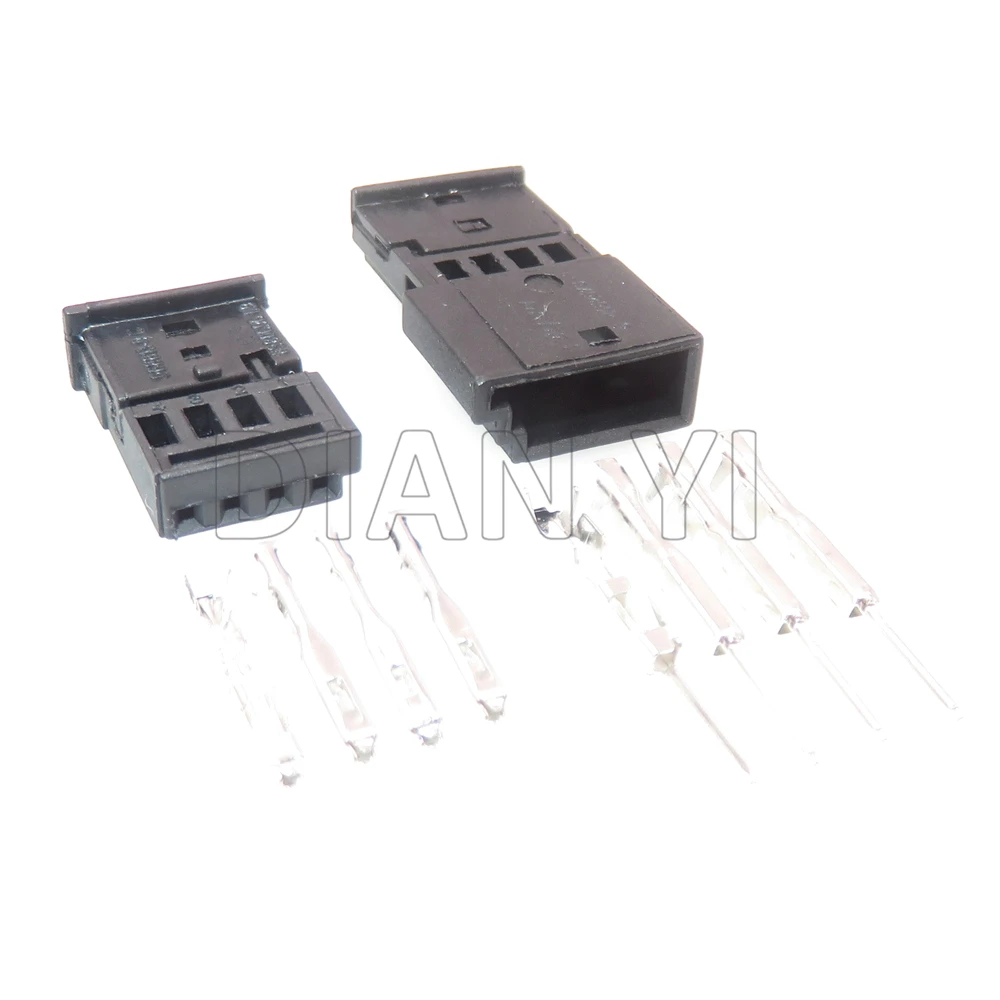 1 Set 4 Way Car Low Current Male Female Docking Sockets AC Assembly Auto Dash-recorder Electric Connector 0-1452576-1 968813-1