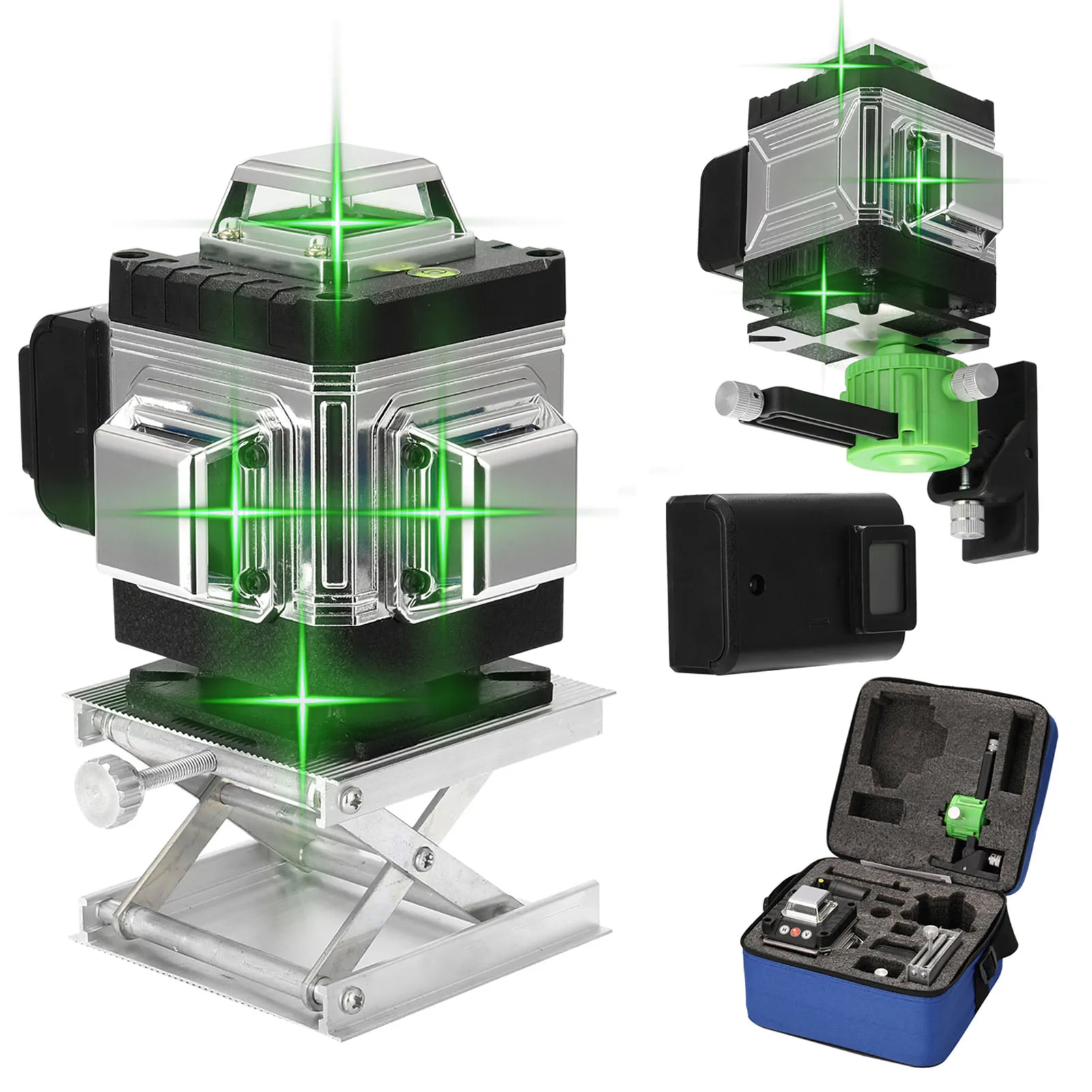 

Multifunctional 16 Lines Laser Level 3° Self-leveling Function Leveling Tool Omnidirectional Ground and Wall Sticker