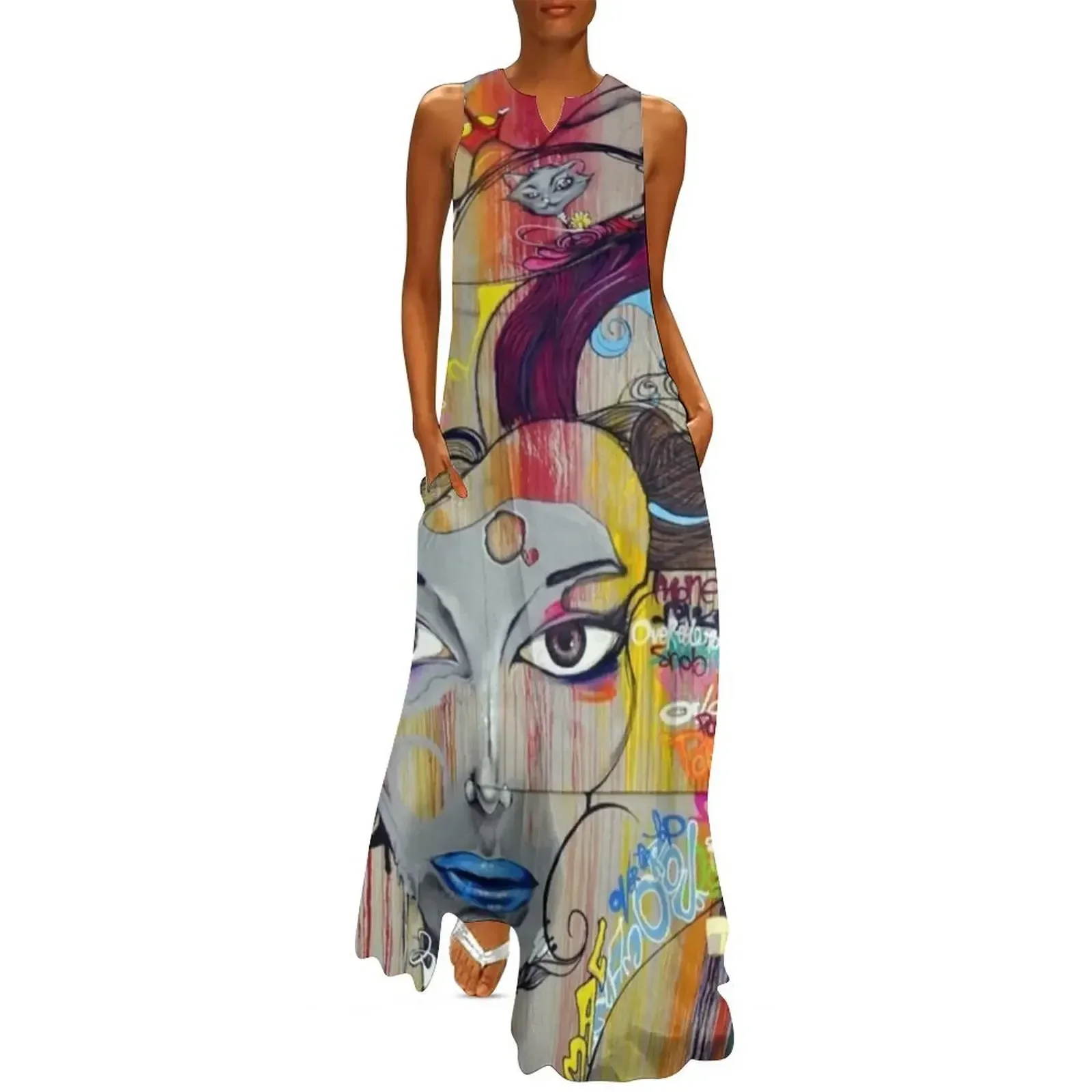 

Graffiti Queen Long Dress women clothes women's summer clothing 2025 dress summer dress woman 2025