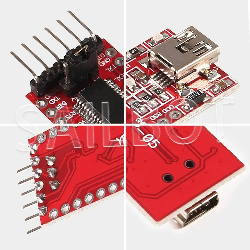 1-10 SZTUK FT232RL FT232 FTDI USB 3.3V 5.5V do TTL Moduł adaptera szeregowego dla Arduino FT232 Pro Mini Port USB TO TTL 232 Type-C USB — zdjęcie produktu 5