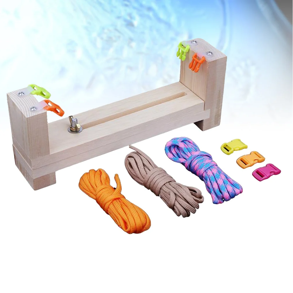 

1Set 23x5cm U Shaped Safety Telescopic Lanyards Bracelet Maker Weaving DIY Craft Tool Kit for Metal Weaving Bracelet Making with