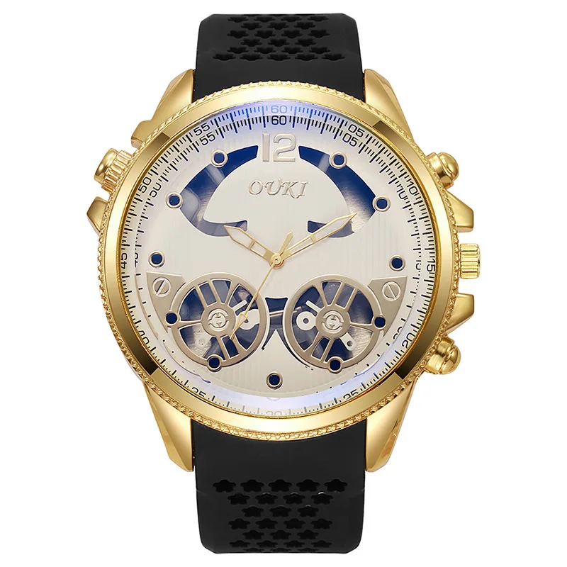 New Fashion Luxury Watches For Man Casual Quartz Watch Students Hollow Military Sports Silicone Watches Reloj Hombre Male Clock